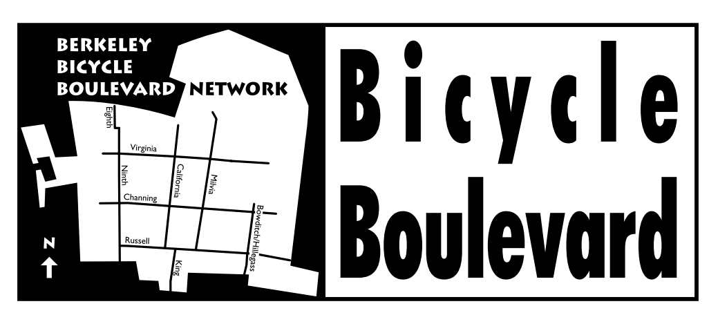 Berkeley Bicycle Boulevard Network map